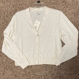 A New Day Cream Button Cardigan Sweater
